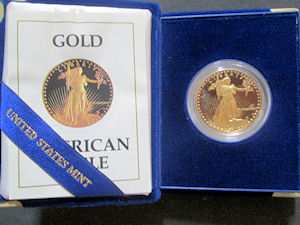 1987 50 dollar gold eagle coin