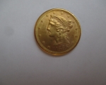 1889-S gold coronet $5 half eagle 4