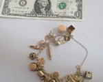 gold charm bracelet 1