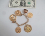 gold 14k charm bracelet 1