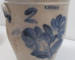 lyons 2 gallon stoneware crock 1