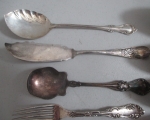 sterling silver serving spoons and other flatware 3