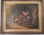 children-on-gate-painting1