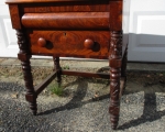 crotch mahogany 2 drawer stand 1