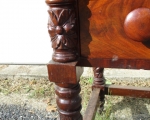 crotch mahogany 2 drawer stand 3