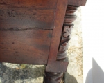 crotch mahogany 2 drawer stand 4