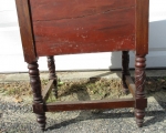 crotch mahogany 2 drawer stand 5