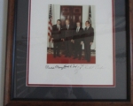 reagan ford carter nixon signed photo 2