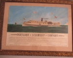 hand  colored steamship poster 1