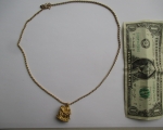 gold chain 18k pendant 1