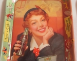 coca cola counter girl advertising trays 2