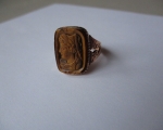 cameo gold estate ring