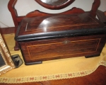 antique grain painted box