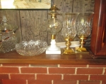 cut glass oil lamps