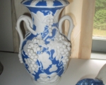 grape pattern jasperware urn