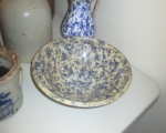 spongeware pitcher bowl