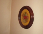 victorian walnut frame flowers 2