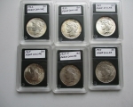 05 High Grade Morgan Silver Dollars