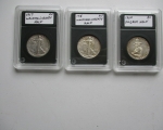 07 1917 and 1918 Walking Liberty and 1920 Pilgrim Half Dollars 1