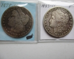 18 1878-CC and 1883-CC Morgan Silver Dollars 1