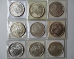 22 Morgan Silver Dollars 1