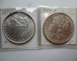 22 Morgan Silver Dollars 2