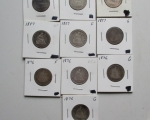 24 1853, 1857 1876 and other Seated Liberty Quarters 1
