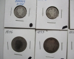 26 3 Cent Pieces, Half Dimes, Dimes and Quarters 4