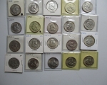 34 1940's and 50's Franklin Halfs 1