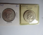 34 1940's and 50's Franklin Halfs 2