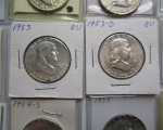34 1940's and 50's Franklin Halfs 3