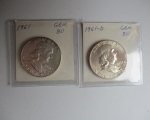 37 1950's and 1960's Franklin Halfs 4