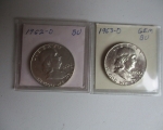 38 1950's and 1960's Franklin Halfs 4