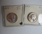 43 1940's and 1950's Washington Quarters 4