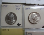 44 1936-1949 4Washington Quarters