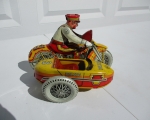 marx police squad tin litho motorcycle 1
