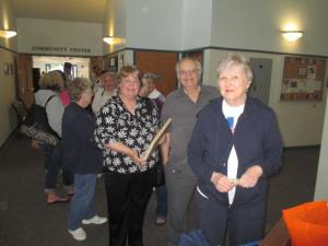Crowd waits for antique appraisals to begin at FinnFunn event in Canterbury, CT