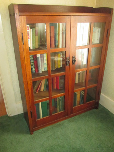 Gustav Stickley Mission Oak (Arts and Crafts) bookcase brought nearly $3,000 at our April 2014 auction