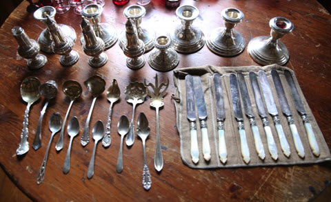 Sterling silver set - auctioned from Lunenburg, MA estate