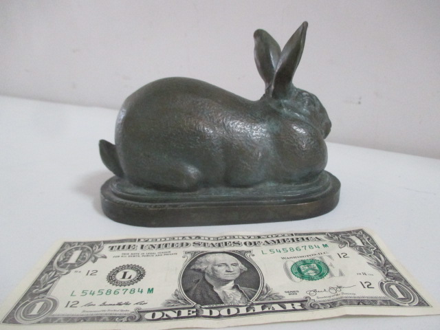 Katherine Weems Bronze Rabbit Sculpture
