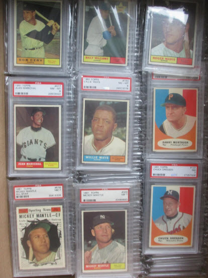 1961 Complete Graded Topps Baseball Card Set - sold for $22,000 at our December 2021 auction from a Providence estate