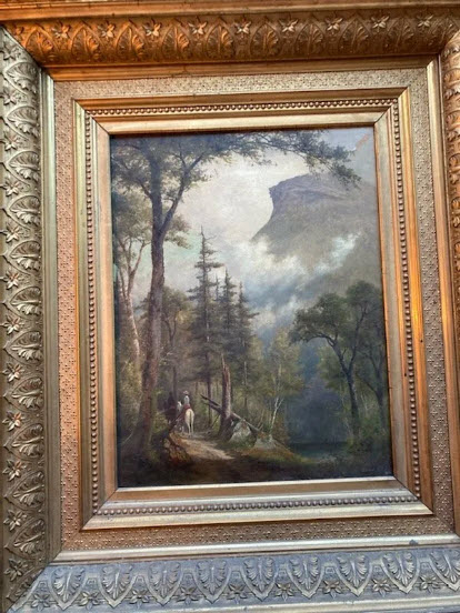 Edward Hill 1879 - Old Man of Mountain Signed painting - sold for $10,000 at our December 2021 auction from a Providence estate