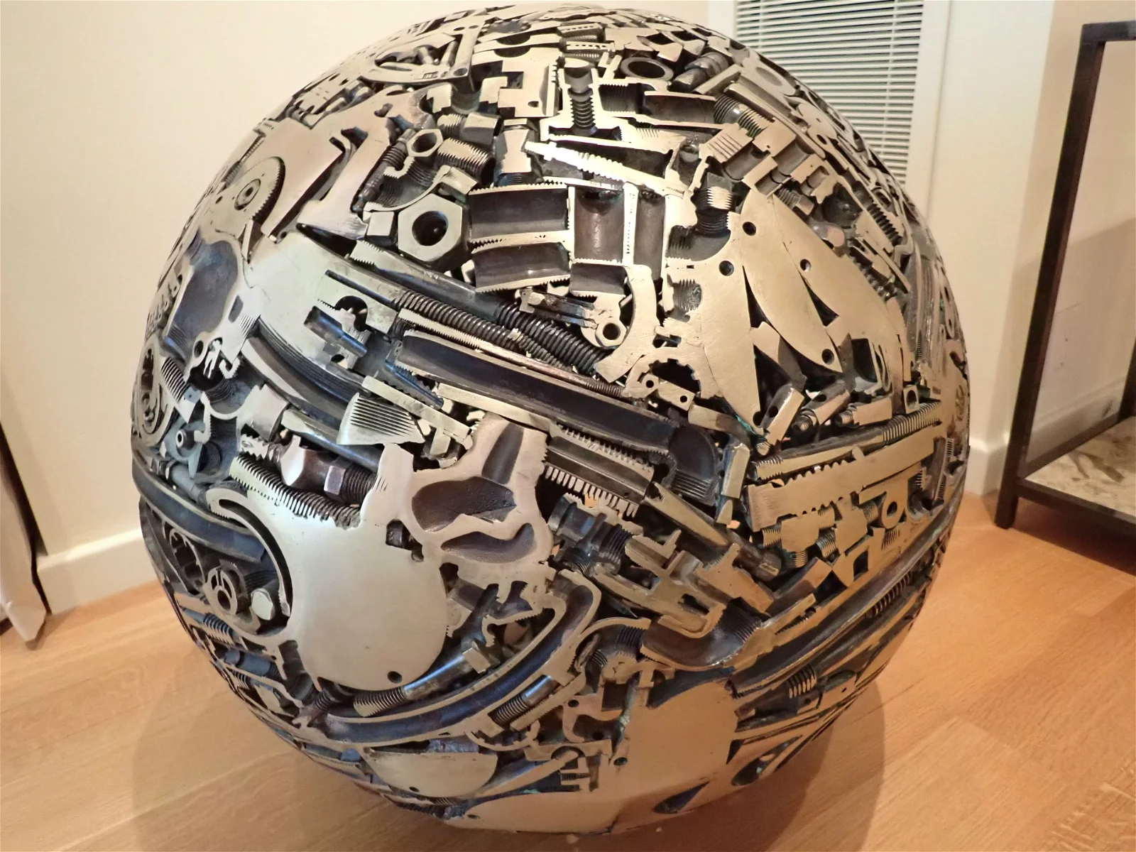 1982 Michael Malpass Sunset Sphere II Metal Sculpture - sold at auction for $6,500 from Boston estate