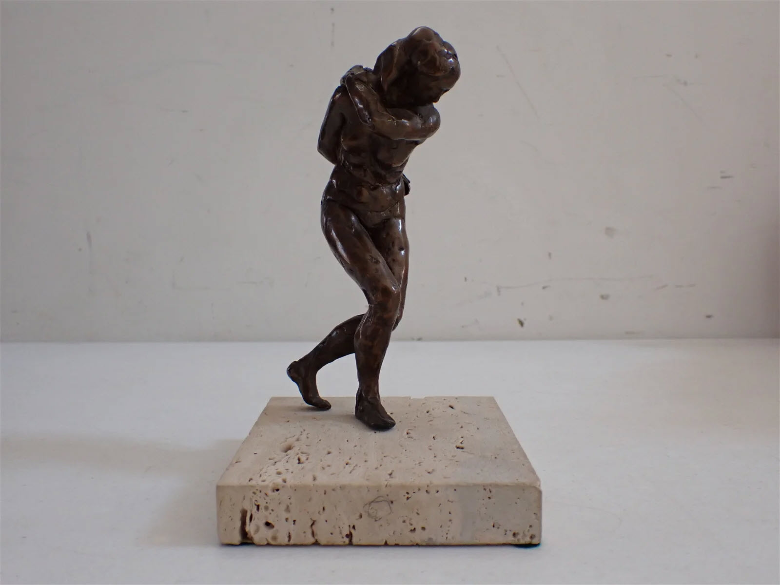 Robert Winthrop White Dancer Bronze Sculpture 1984 - sold at auction for $750 from Boston estate