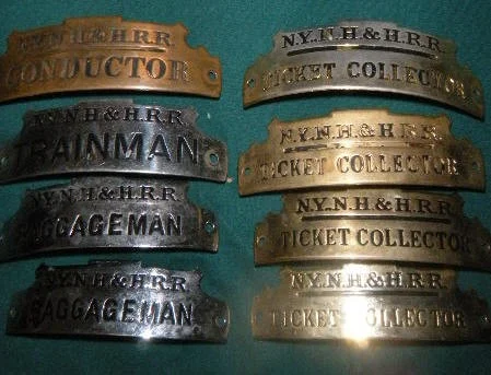New York, New Haven & Hartford Railroad Hat Badges - sold at auction for $190