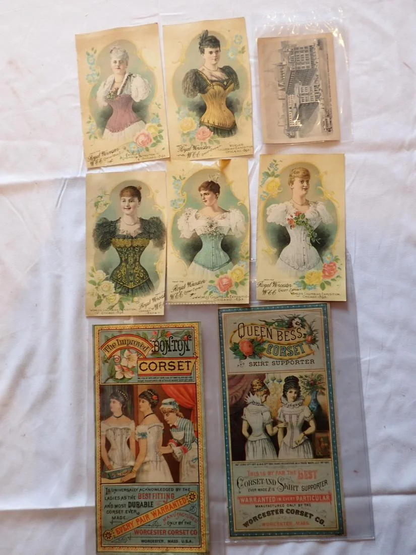 Worcester Corset Co. Trade Cards - sold at auction for $800