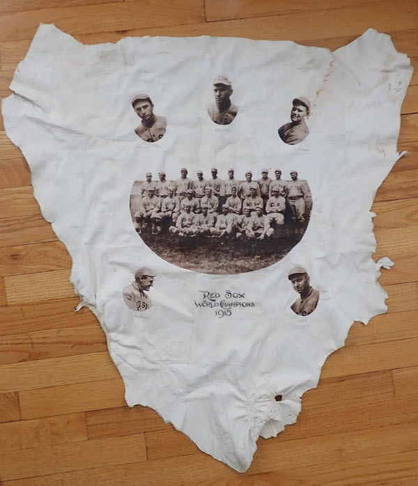 1915 Red Sox Championship Leather: Tris Speaker, Joe Wood, etc. - sold at auction for $1250
