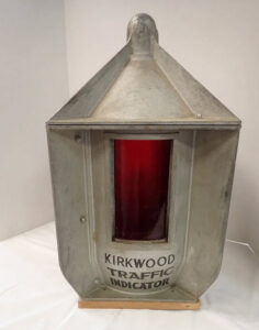 Antique "Kirkwood Traffic Indicator" Light, including pole - sold at auction for $3500 by Central Mass Auctions