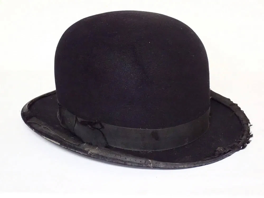 Oliver Hardy "Ollie" bowler hat from Jitterbugs - sold at auction for $4250 by Central Mass Auctions